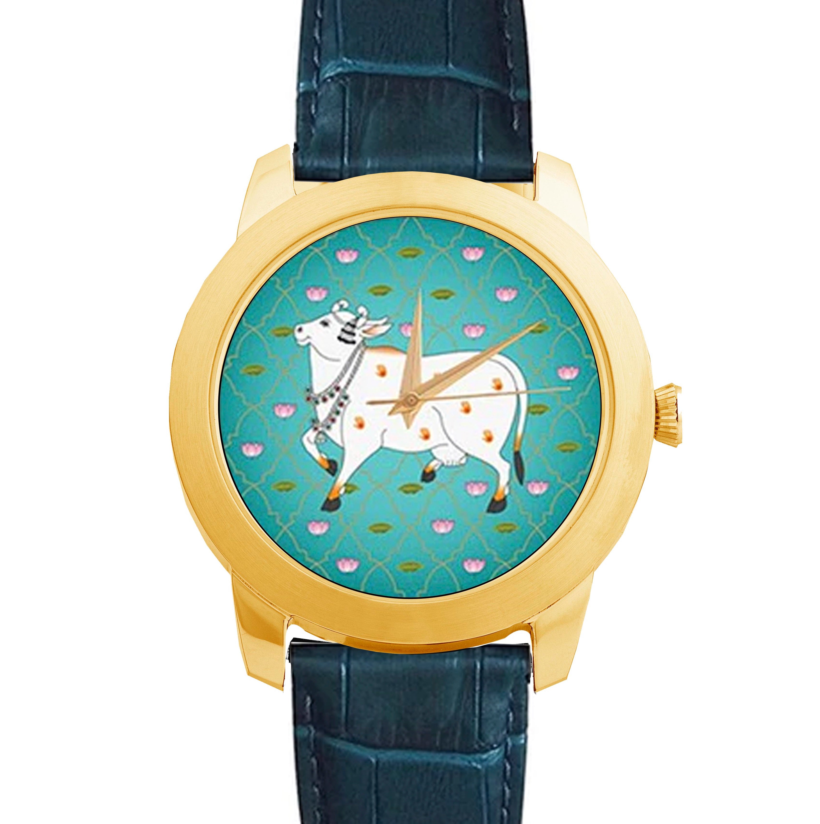 Elegant Cow Watch - Pichwai Watch (40mm)