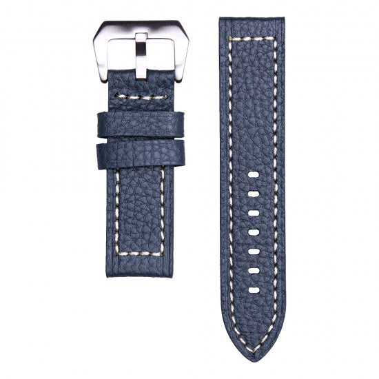 22MM Grey Leather Straps