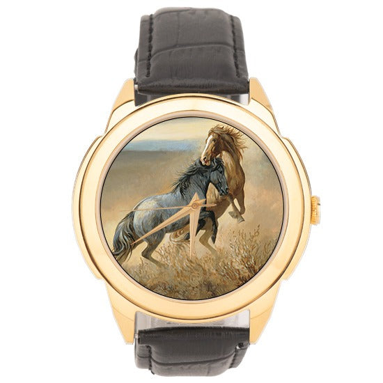 Hand Painted Watch (Horses)