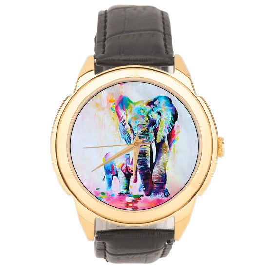 Hand Painted Watch (Elephant)