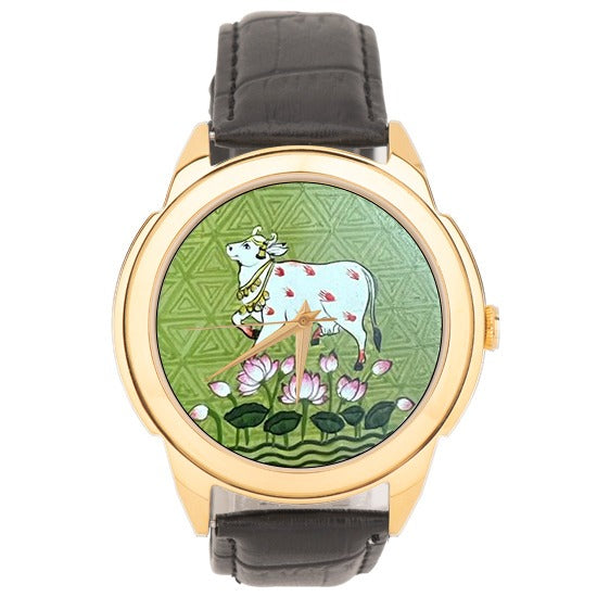 Alluring Cow Watch - Pichwai Watch (43mm)