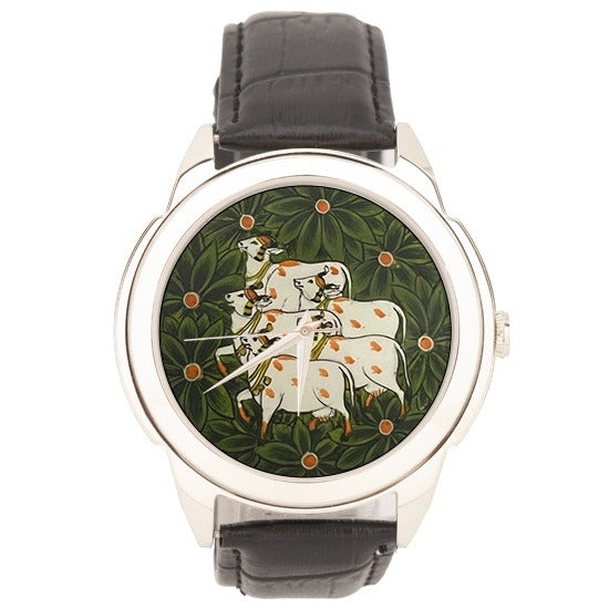 Heavenly Cow Watch - Pichwai Automatic Watch
