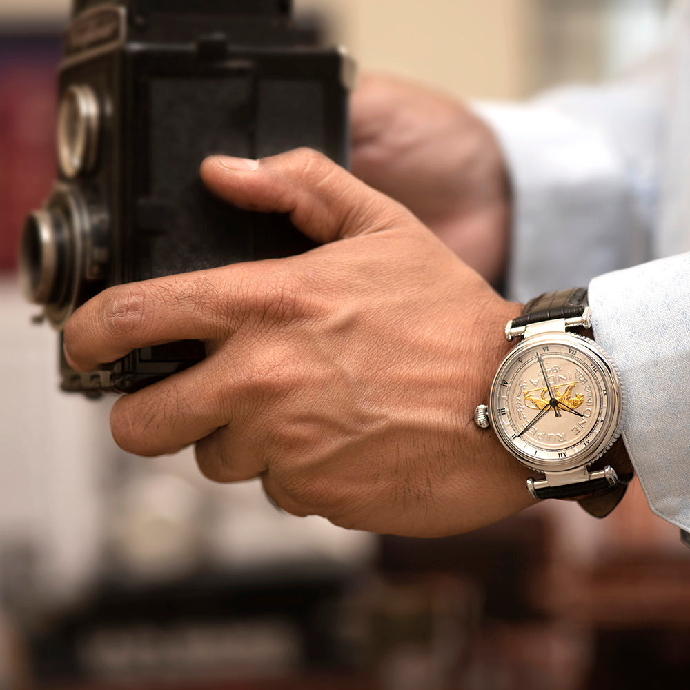 Buy Roman Baagh Steel Plated Watch Online - Jaipur Watch Company