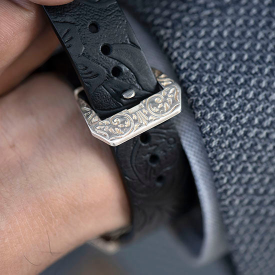 SILVER ENGRAVED WATCH